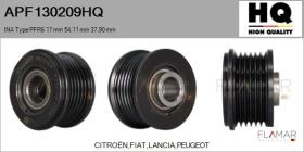 HQ APF130209HQ - POLEAS NUEVO INA Type PFR6 17,00 mm 54,11 mm 37,90 mm