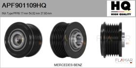 HQ APF901109HQ - POLEAS NUEVO INA Type PFR6 17,00 mm 54,82 mm 37,60 mm