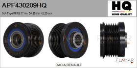 HQ APF430209HQ - POLEAS NUEVO INA Type PFR6 17,00 mm 54,95 mm 42,25 mm