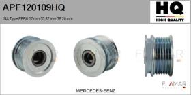 HQ APF120109HQ - POLEAS NUEVO INA Type PFR6 17,00 mm 55,67 mm 38,20 mm
