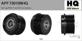 HQ APF730109HQ - POLEAS NUEVO INA Type PFR6 17,00 mm 55,87 mm 32,60 mm