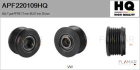HQ APF220109HQ - POLEAS NUEVO INA Type PFR6 17,00 mm 55,87 mm 35,00 mm