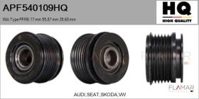 HQ APF540109HQ - POLEAS NUEVO INA Type PFR6 17,00 mm 55,87 mm 35,60 mm