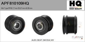 HQ APF810109HQ - POLEAS NUEVO INA Type PFR6 17,00 mm 55,87 mm 40,95 mm