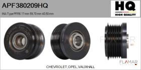 HQ APF380209HQ - POLEAS NUEVO INA Type PFR6 17,00 mm 59,70 mm 40,50 mm