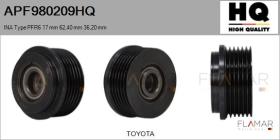 HQ APF980209HQ - POLEAS NUEVO INA Type PFR6 17,00 mm 62,40 mm 36,20 mm