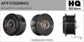 HQ APF570209HQ - POLEAS NUEVO INA Type PFR6 17,00 mm 62,46 mm 38,20 mm