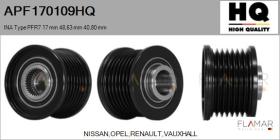 HQ APF170109HQ - POLEAS NUEVO INA Type PFR7 17,00 mm 48,63 mm 40,80 mm
