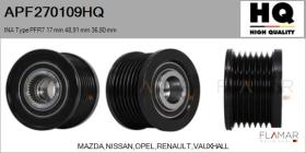 HQ APF270109HQ - POLEAS NUEVO INA Type PFR7 17,00 mm 48,91 mm 36,80 mm