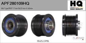 HQ APF280109HQ - POLEAS NUEVO INA Type PFR7 17,00 mm 54,97 mm 41,49 mm