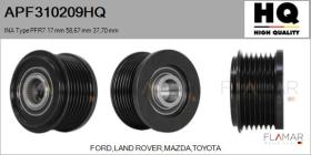 HQ APF310209HQ - POLEAS NUEVO INA Type PFR7 17,00 mm 58,67 mm 37,70 mm
