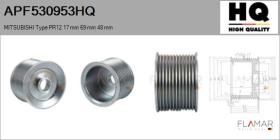 HQ APF530953HQ - POLEAS NUEVO MITSUBISHI Type 12Ribs 17 mm 69,00 mm 48 mm