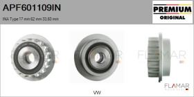 INA APF601109IN - POLEAS NUEVO ORIG. INA Type 17,00 mm 62,00 mm 33,60 mm