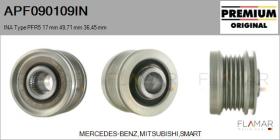 INA APF090109IN - POLEAS NUEVO ORIG. INA Type PFR5 17,00 mm 49,71 mm 36,45 mm