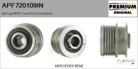INA APF720109IN - POLEAS NUEVO ORIG. INA Type PFR5 17,00 mm 51,67 mm 44,40 mm