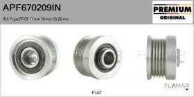 INA APF670209IN - POLEAS NUEVO ORIG. INA Type PFR5 17,00 mm 54,00 mm 39,80 mm