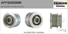 INA APF620209IN - POLEAS NUEVO ORIG. INA Type PFR5 17,00 mm 54,00 mm 40,15 mm