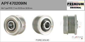 INA APF470209IN - POLEAS NUEVO ORIG. INA Type PFR5 17,00 mm 55,55 mm 39,50 mm