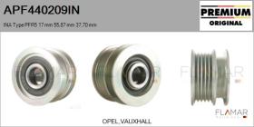 INA APF440209IN - POLEAS NUEVO ORIG. INA Type PFR5 17,00 mm 55,87 mm 37,70 mm