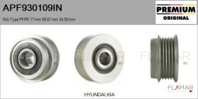 INA APF930109IN - POLEAS NUEVO ORIG. INA Type PFR5 17,00 mm 59,67 mm 34,50 mm