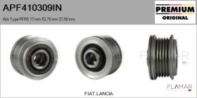 INA APF410309IN - POLEAS NUEVO ORIG. INA Type PFR5 17 mm 53,7 mm 37,5 mm