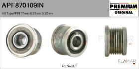 INA APF870109IN - POLEAS NUEVO ORIG. INA Type PFR6 17,00 mm 48,91 mm 34,65 mm