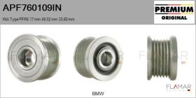 INA APF760109IN - POLEAS NUEVO ORIG. INA Type PFR6 17,00 mm 49,02 mm 33,60 mm