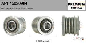 INA APF450209IN - POLEAS NUEVO ORIG. INA Type PFR6 17,00 mm 49,10 mm 44,60 mm