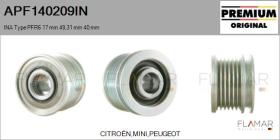 INA APF140209IN - POLEAS NUEVO ORIG. INA Type PFR6 17,00 mm 49,31 mm 40,00 mm