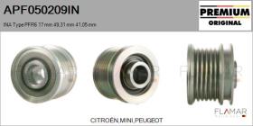 INA APF050209IN - POLEAS NUEVO ORIG. INA Type PFR6 17,00 mm 49,31 mm 41,05 mm