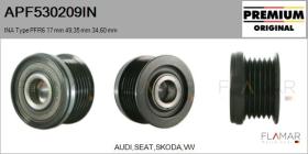 INA APF530209IN - POLEAS NUEVO ORIG. INA Type PFR6 17,00 mm 49,35 mm 34,60 mm