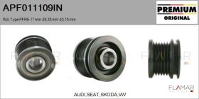 INA APF011109IN - POLEAS NUEVO ORIG. INA Type PFR6 17,00 mm 49,35 mm 40,15 mm