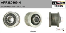 INA APF380109IN - POLEAS NUEVO ORIG. INA Type PFR6 17,00 mm 49,67 mm 40,30 mm
