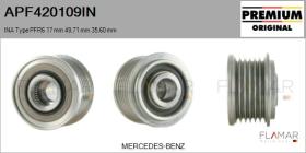 INA APF420109IN - POLEAS NUEVO ORIG. INA Type PFR6 17,00 mm 49,71 mm 35,60 mm