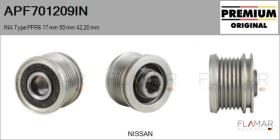 INA APF701209IN - POLEAS NUEVO ORIG. INA Type PFR6 17,00 mm 50,00 mm 42,20 mm