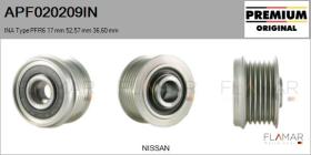 INA APF020209IN - POLEAS NUEVO ORIG. INA Type PFR6 17,00 mm 52,57 mm 36,60 mm