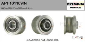 INA APF101109IN - POLEAS NUEVO ORIG. INA Type PFR6 17,00 mm 53,98 mm 40,90 mm
