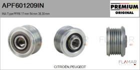 INA APF601209IN - POLEAS NUEVO ORIG. INA Type PFR6 17,00 mm 54,00 mm 38,30 mm