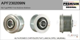 INA APF230209IN - POLEAS NUEVO ORIG. INA Type PFR6 17,00 mm 54,02 mm 39,40 mm