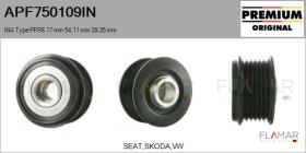 INA APF750109IN - POLEAS NUEVO ORIG. INA Type PFR6 17,00 mm 54,11 mm 39,35 mm
