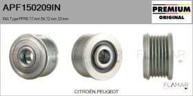 INA APF150209IN - POLEAS NUEVO ORIG. INA Type PFR6 17,00 mm 54,12 mm 33,00 mm