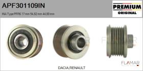 INA APF301109IN - POLEAS NUEVO ORIG. INA Type PFR6 17,00 mm 54,82 mm 44,80 mm