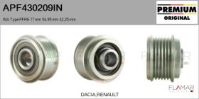 INA APF430209IN - POLEAS NUEVO ORIG. INA Type PFR6 17,00 mm 54,95 mm 42,25 mm