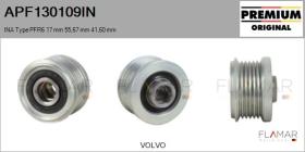 INA APF130109IN - POLEAS NUEVO ORIG. INA Type PFR6 17,00 mm 55,67 mm 41,60 mm