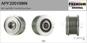 INA APF220109IN - POLEAS NUEVO ORIG. INA Type PFR6 17,00 mm 55,87 mm 35,00 mm