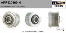 INA APF430109IN - POLEAS NUEVO ORIG. INA Type PFR6 17,00 mm 55,87 mm 40,66 mm