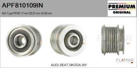 INA APF810109IN - POLEAS NUEVO ORIG. INA Type PFR6 17,00 mm 55,87 mm 40,95 mm