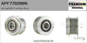 INA APF770209IN - POLEAS NUEVO ORIG. INA Type PFR6 17,00 mm 56,00 mm 35,00 mm