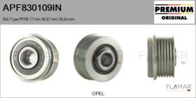 INA APF830109IN - POLEAS NUEVO ORIG. INA Type PFR6 17,00 mm 56,67 mm 36,64 mm