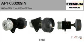 INA APF630209IN - POLEAS NUEVO ORIG. INA Type PFR6 17,00 mm 58,67 mm 36,18 mm